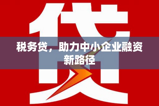 青原税务贷，助力中小企业融资新路径